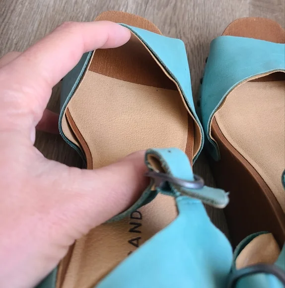 Lucky Brand Wedges Teal size 8 - Picture 15 of 16